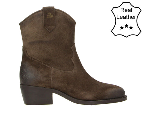 6NU0251401 Dark Brown Leather Suede