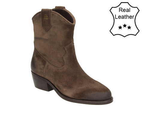 6NU0251401 Dark Brown Leather Suede