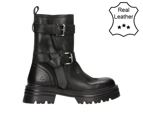 6RF0061302 Black Leather Nubuck Brushed