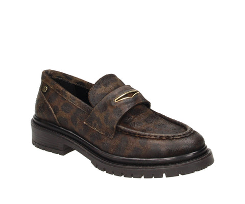 6RF0081902 Brown Leopard Leather