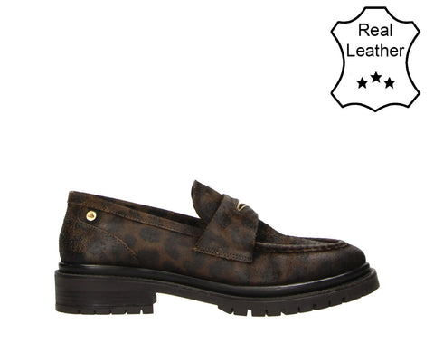 6RF0081902 Brown Leopard Leather