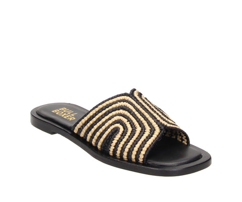 The 6RS0030703 2183 black-bronze raffia sandals are your summer essential for laid-back luxury. With a slip-on design and a textured raffia finish in chic black and bronze tones, these sandals are perfect for sunny days and breezy nights. Effortless style has never looked this good!