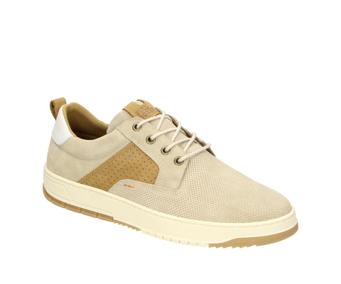 The Bullboxer 7CI0020102 3432 Beige-Camel Leather Nubuck Men's Sneaker effortlessly combines contemporary elegance with classic appeal. Featuring a soft beige and camel leather nubuck upper, this sneaker offers a warm, versatile color palette that complements a variety of outfits. Whether you're out for a casual day or a laid-back evening, this sneaker ensures you stay stylish and comfortable.