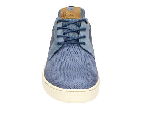 The Bullboxer 7CI0030101 4100 Navy Leather Men's Sneaker combines sleek sophistication with everyday comfort. Crafted from high-quality navy leather, this sneaker is perfect for those who want a versatile, stylish shoe that pairs effortlessly with casual or smart-casual outfits. Whether you're running errands or out with friends, this sneaker delivers both style and comfort.