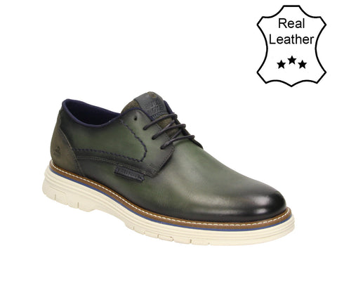 7RF0020301 Green Navy Leather Combi