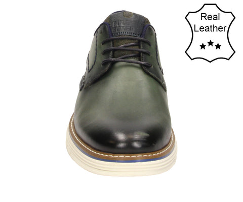 7RF0020301 Green Navy Leather Combi